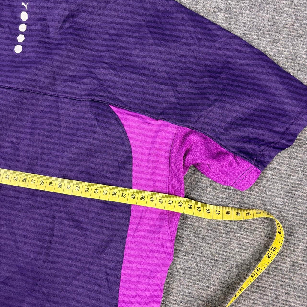 Vintage Y2K Puma Activewear Top Women's Small Purple Cinch Waist