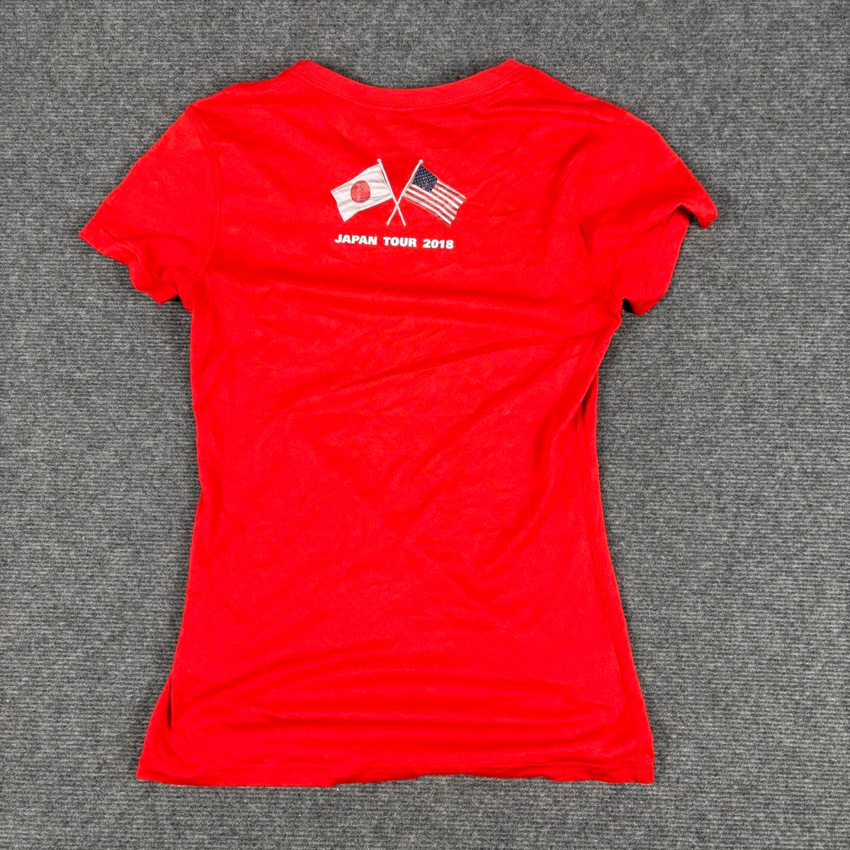 Nike Dri-Fit Tennis Top Women's XS Red White Activewear Japanese Stock