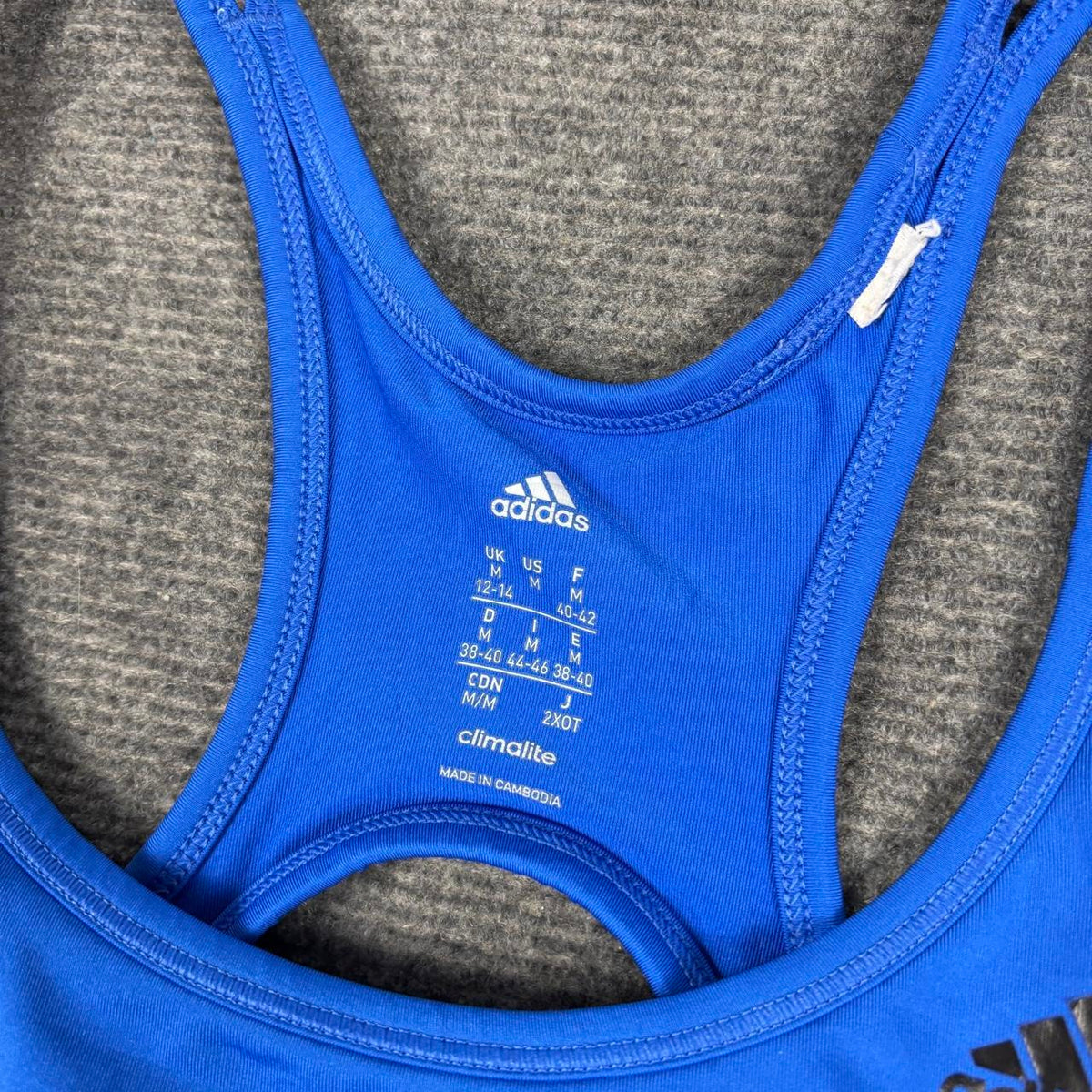 Adidas Climalite Racerback Top Women's Small Blue Activewear