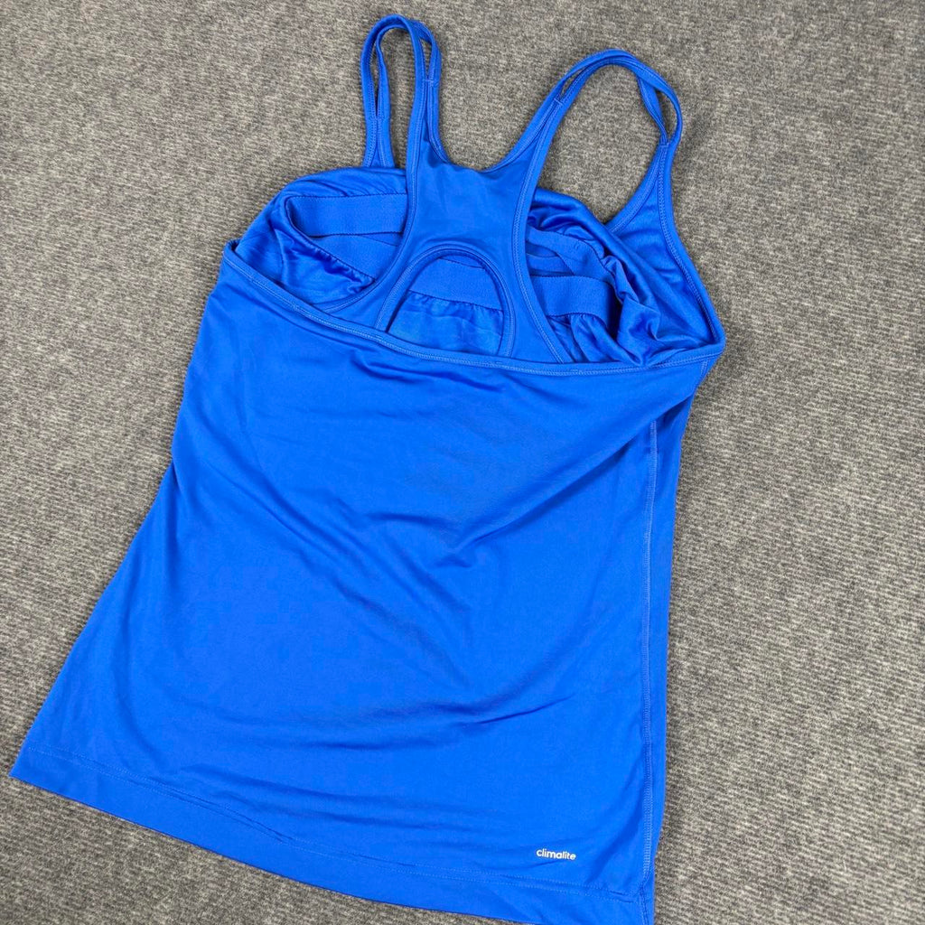 Adidas Climalite Racerback Top Women's Small Blue Activewear
