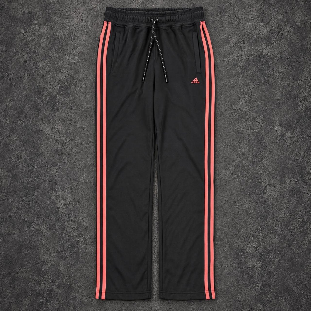 Adidas Track Pants Women's XS Black Pink 3 Stripe Joggers