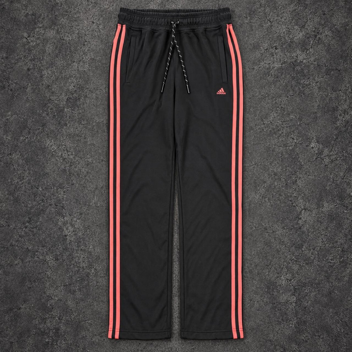 Adidas Track Pants Women's XS Black Pink 3 Stripe Joggers
