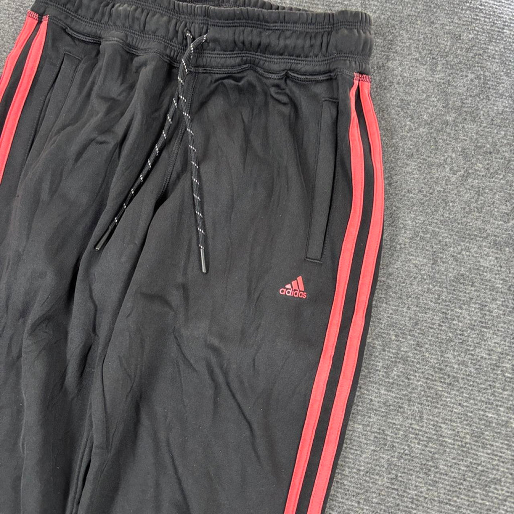 Adidas Track Pants Women's XS Black Pink 3 Stripe Joggers