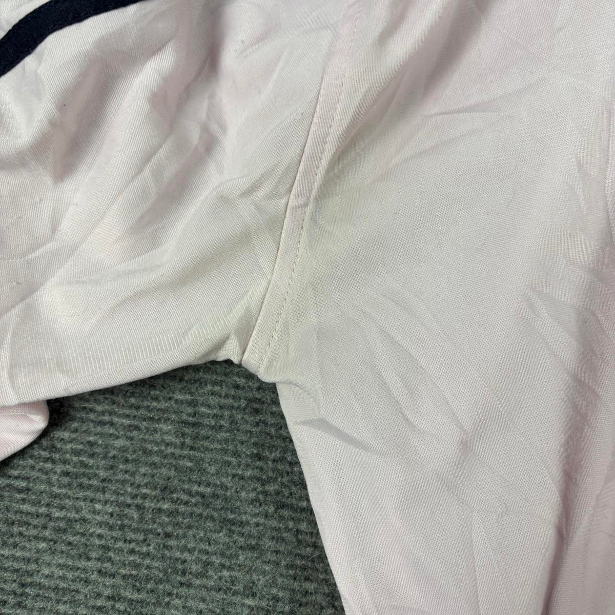 Vintage y2k Adidas Cropped Jumper Women's Small Baby Pink 3 Stripe Full Zip