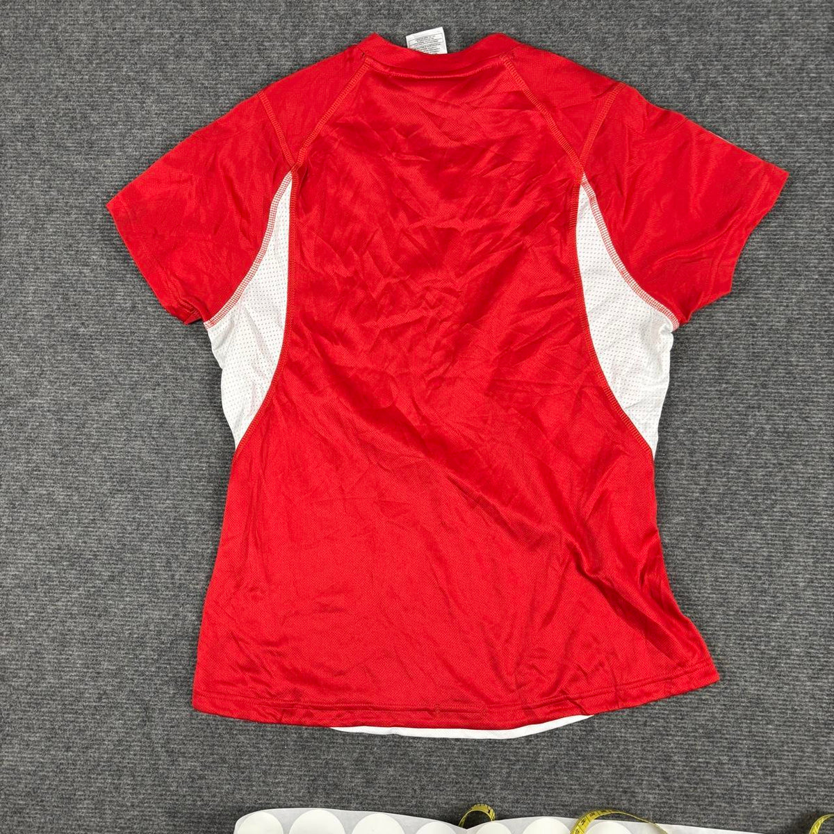 Adidas Climacool V-neck Jersey Women's Small Red White Activewear Japanese Stock