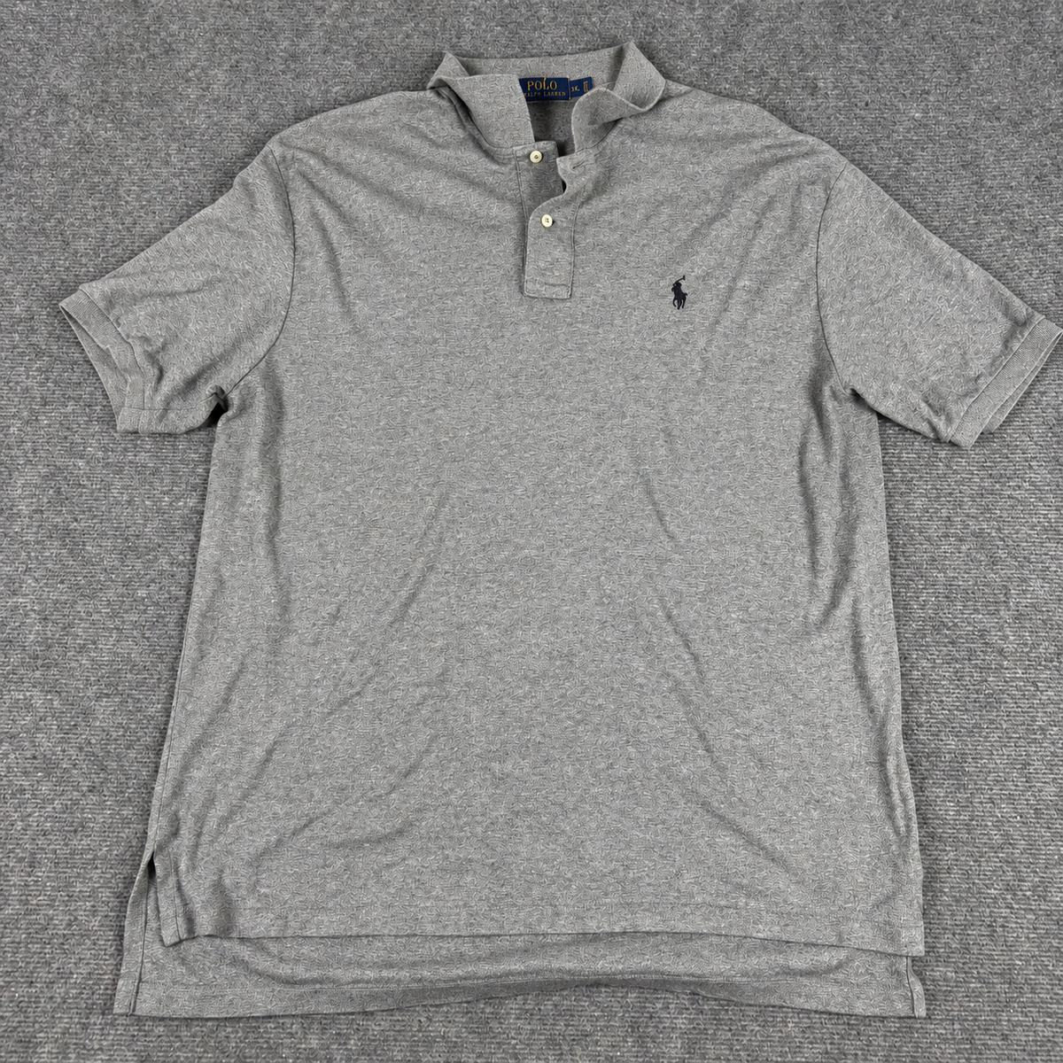 Polo Ralph Lauren Polo Shirt Men's XL Grey Small Pony Preppy Golf Core