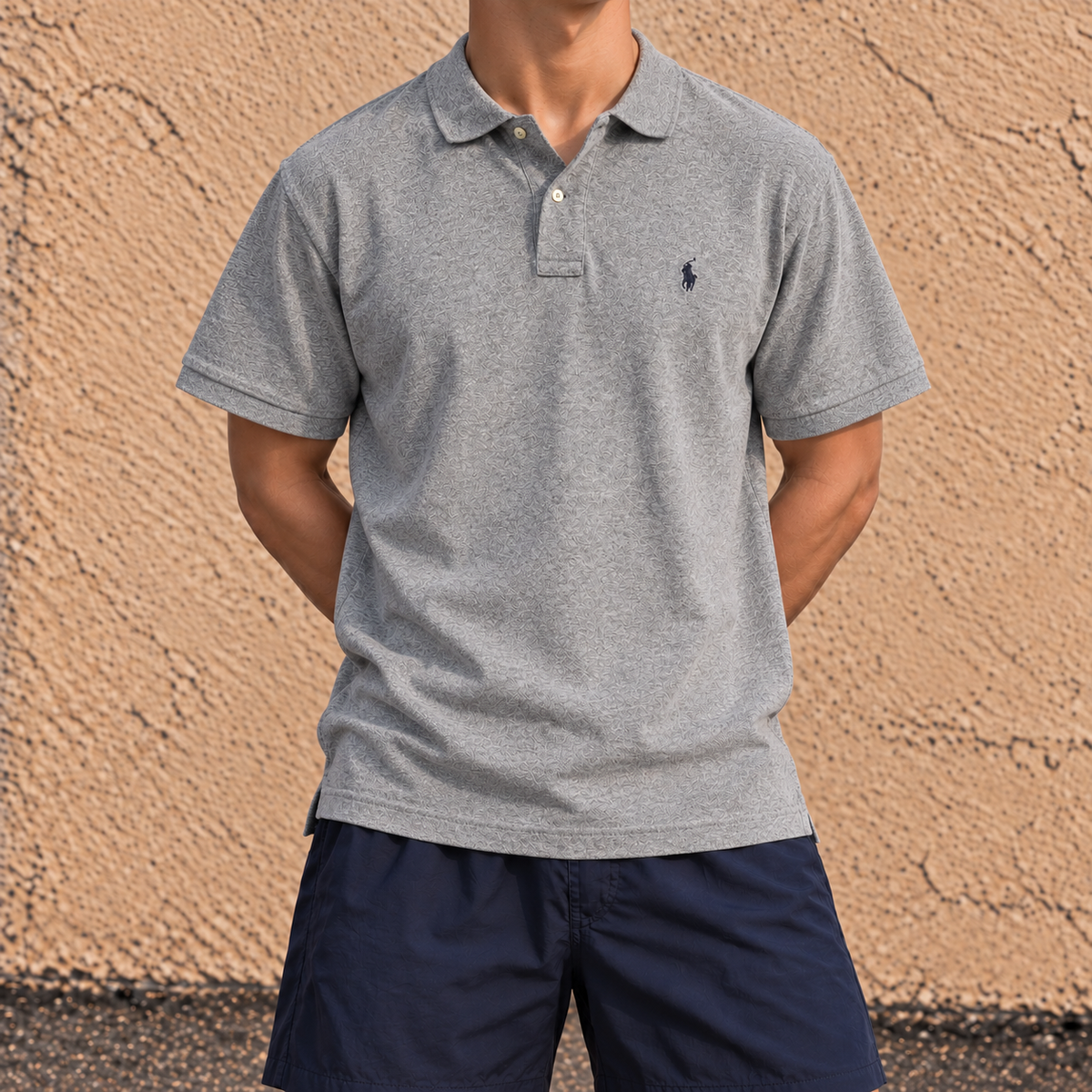 Polo Ralph Lauren Polo Shirt Men's XL Grey Small Pony Preppy Golf Core