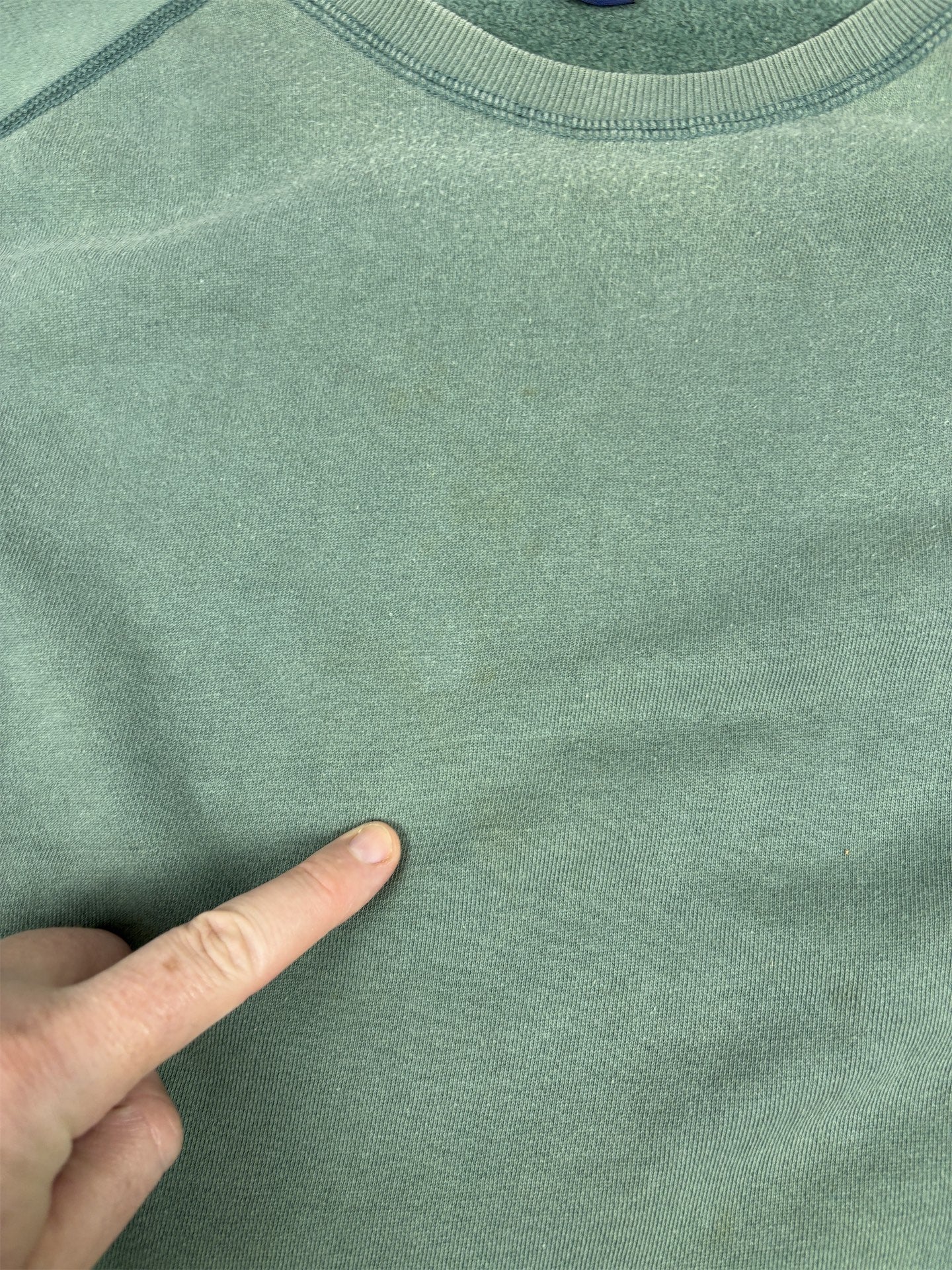 Vintage 90's Ralph Lauren Jumper Men's XL Green Faded Yellow Small Pony Boxy Crew Neck