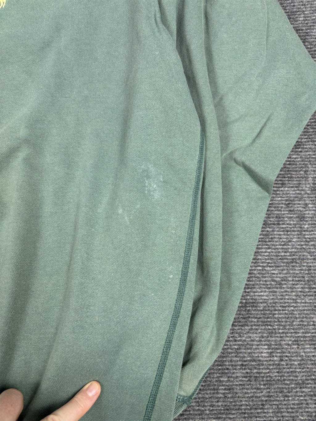 Vintage 90's Ralph Lauren Jumper Men's XL Green Faded Yellow Small Pony Boxy Crew Neck