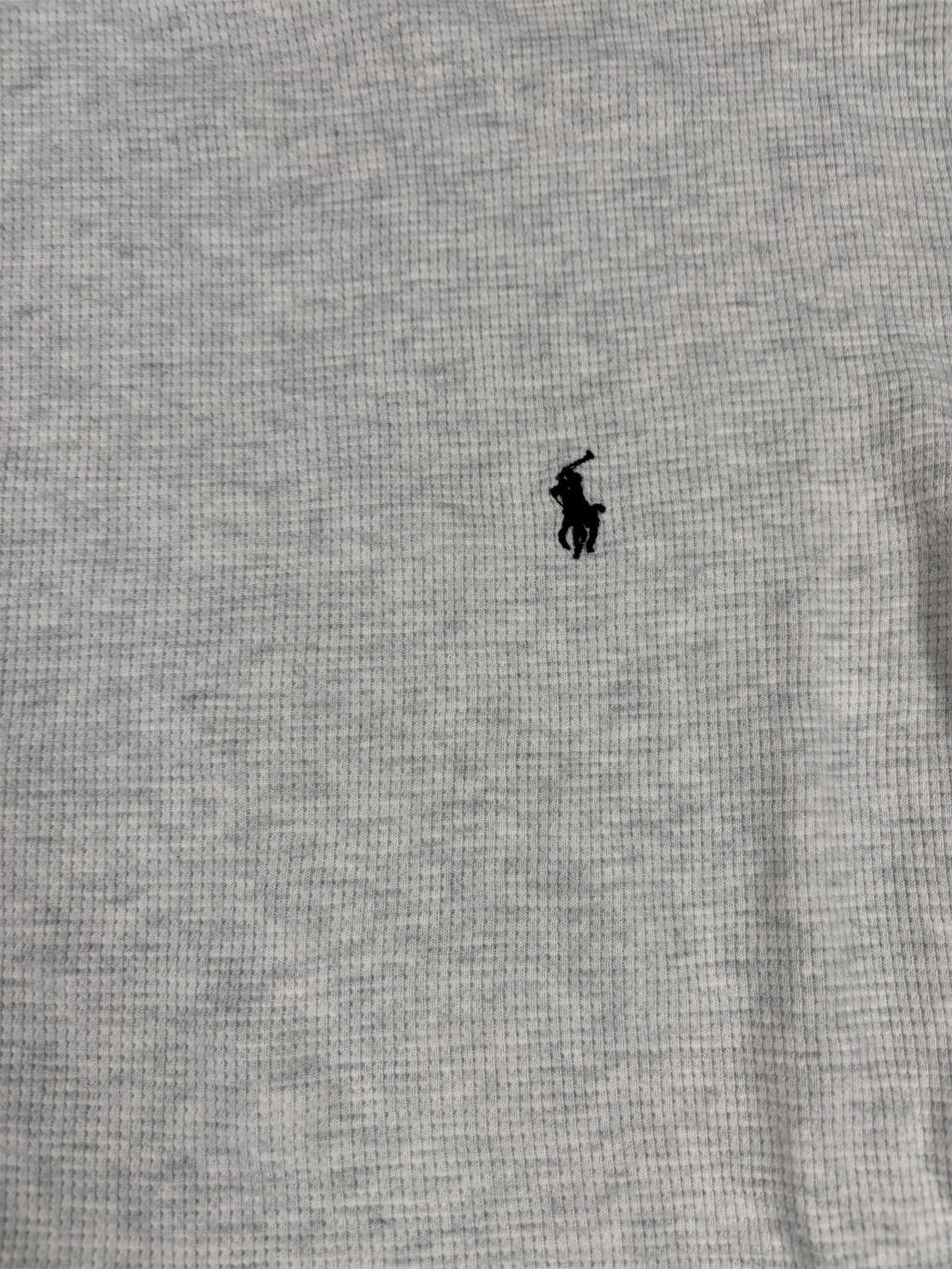 Ralph Lauren Jumper Men's XL Grey Black Small Pony Light Knit Crew Neck