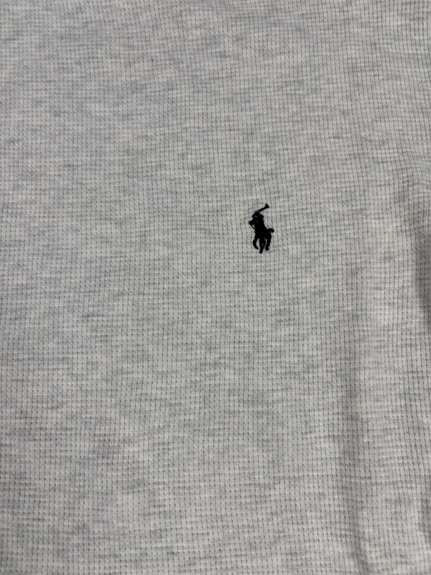 Ralph Lauren Jumper Men's XL Grey Black Small Pony Light Knit Crew Neck