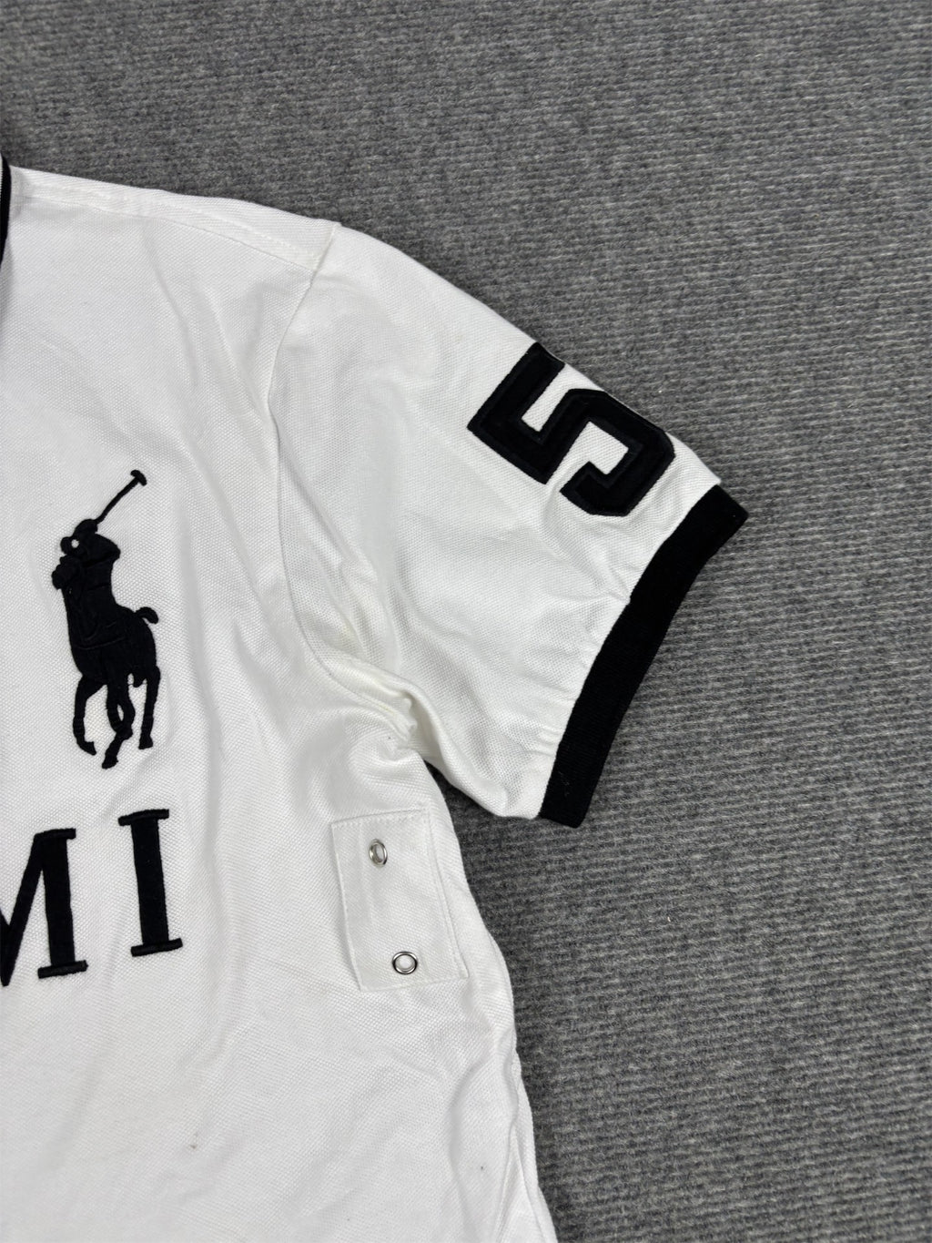 Ralph Lauren Polo Men's M White Team Miami Large Pony Logo