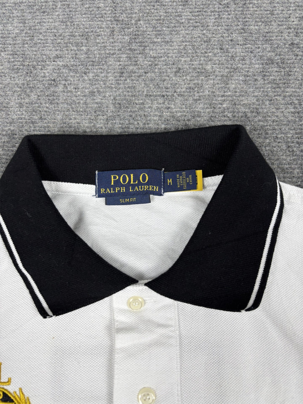 Ralph Lauren Polo Men's M White Team Miami Large Pony Logo