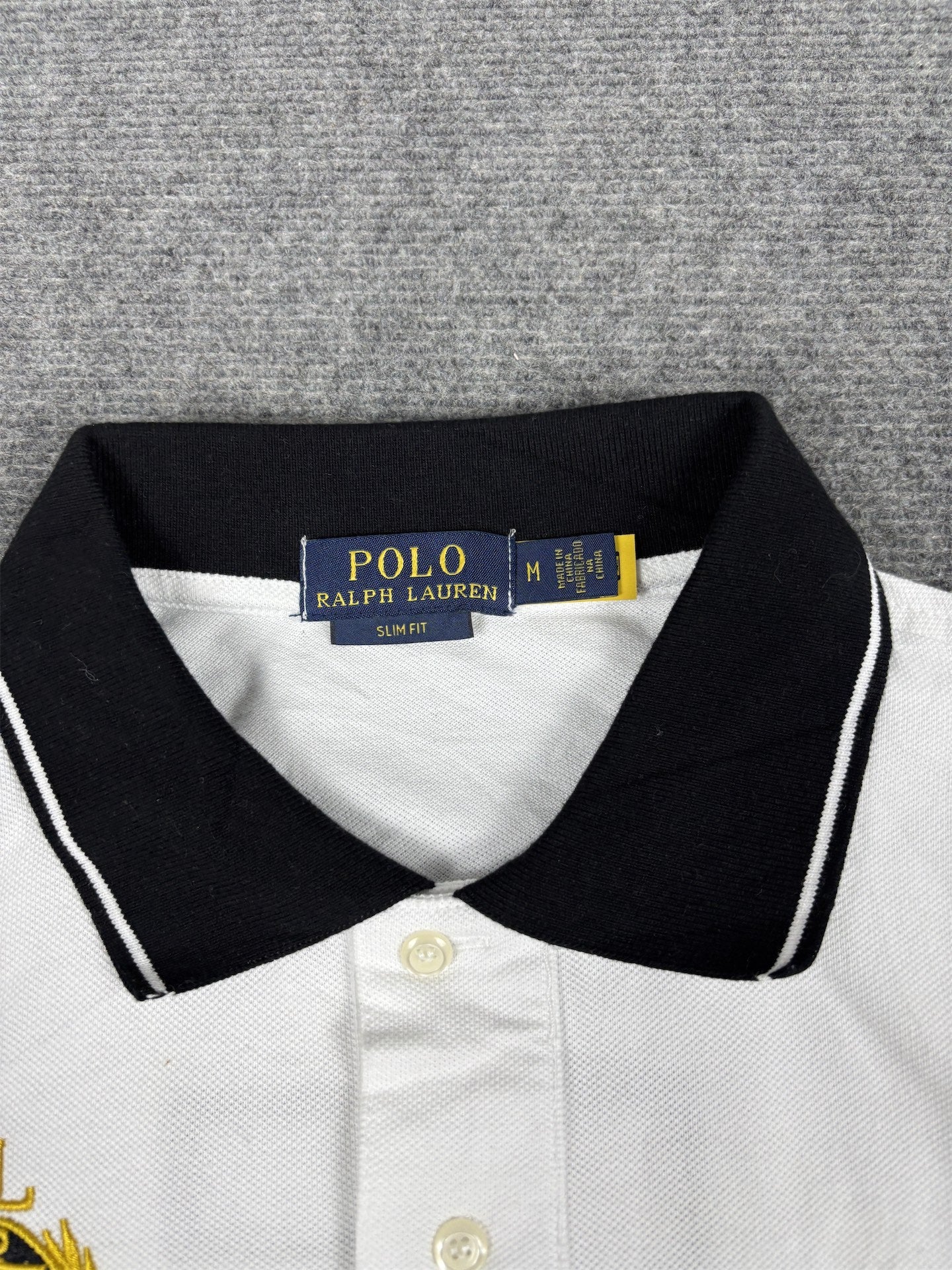 Ralph Lauren Polo Men's M White Team Miami Large Pony Logo