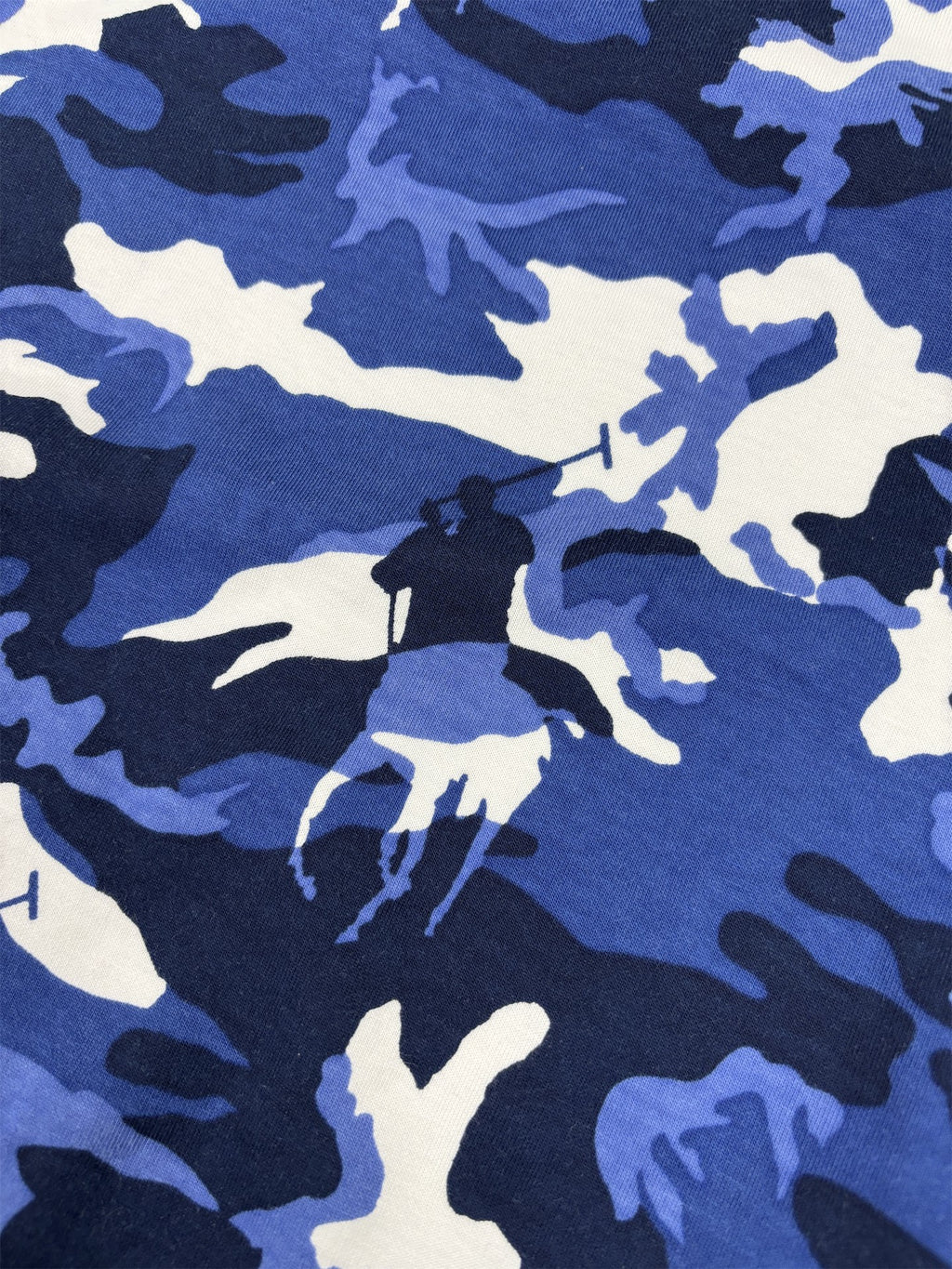 Ralph Lauren Jumper Men's XS Blue Pony Camo Sweatshirt Crew Neck