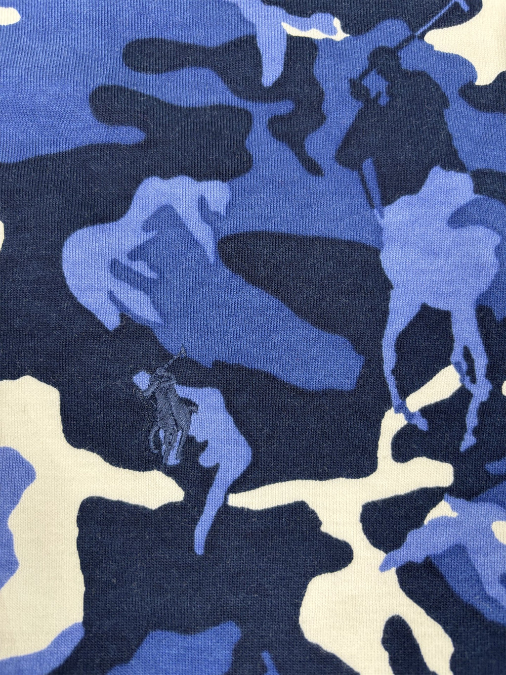 Ralph Lauren Jumper Men's XS Blue Pony Camo Sweatshirt Crew Neck
