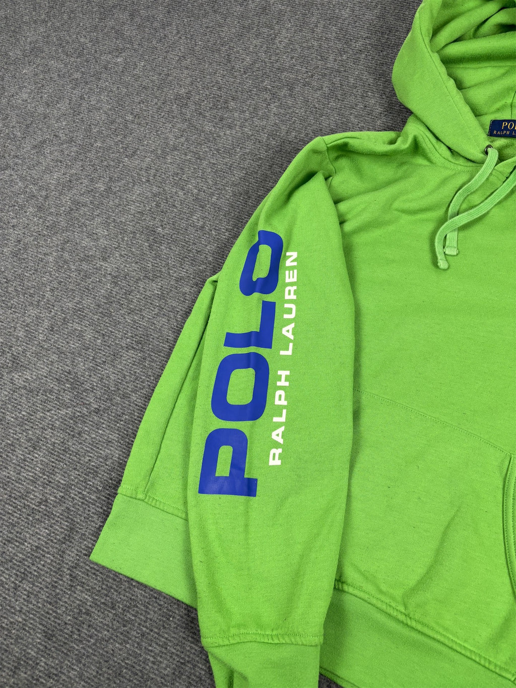 Ralph Lauren Hoodie Men's S Green Spell Out Logo Small Pony Jumper