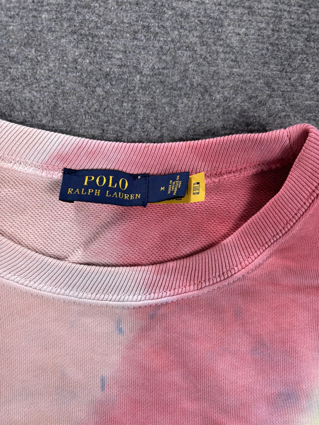 Women's  Ralph Lauren Jumper M Multicolour Tie Dye Small Pony Sweatshirt Crew Neck