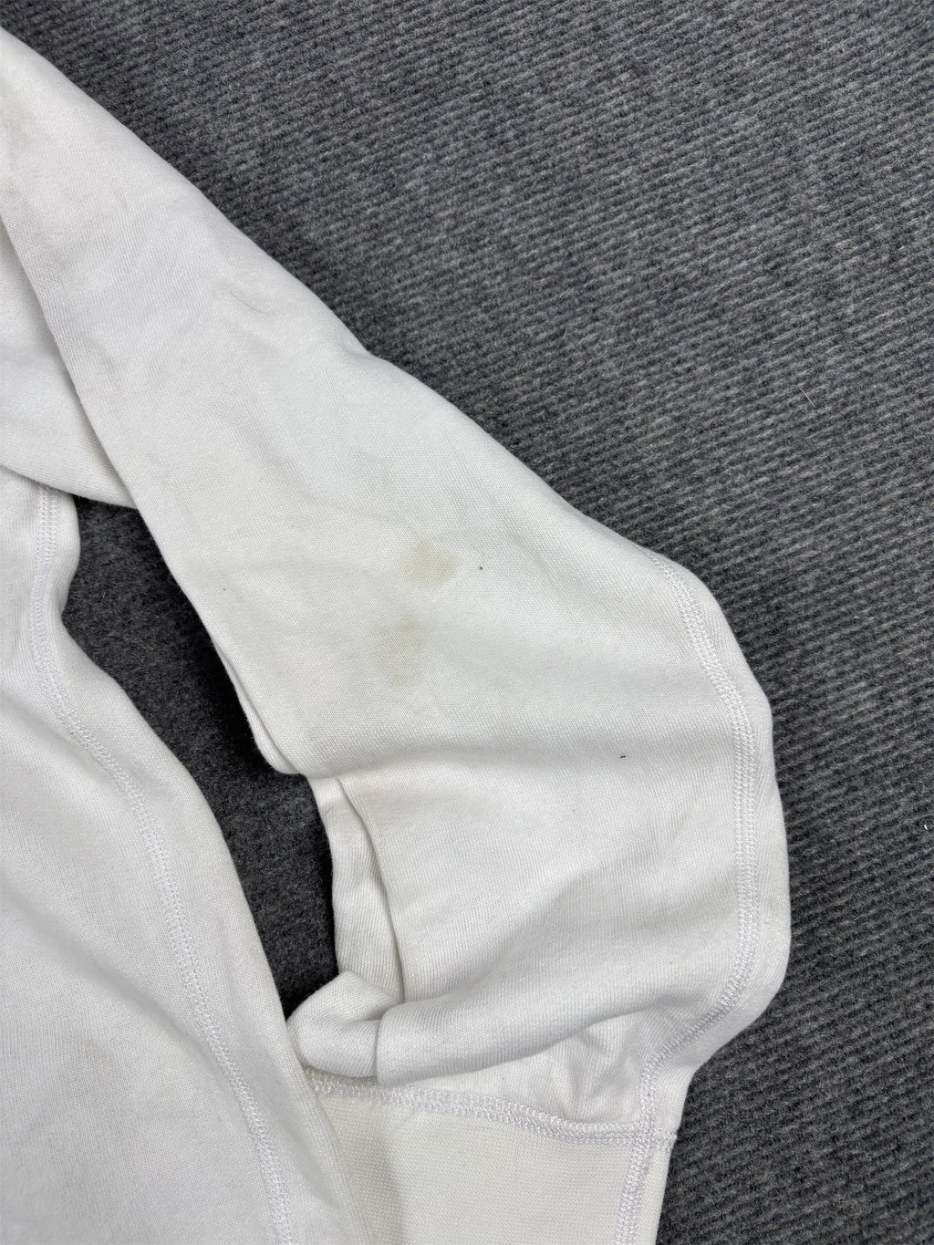 Men's  Ralph Lauren Hoodie L White Navy Blue Small Pony Jumper
