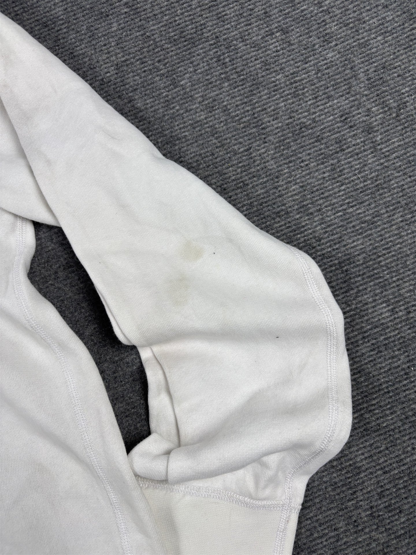 Men's  Ralph Lauren Hoodie L White Navy Blue Small Pony Jumper
