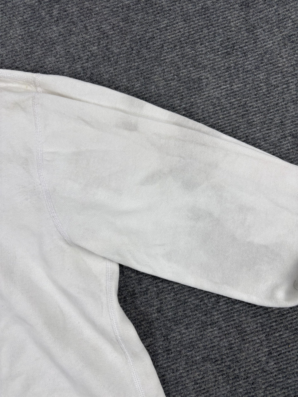 Men's  Ralph Lauren Hoodie L White Navy Blue Small Pony Jumper