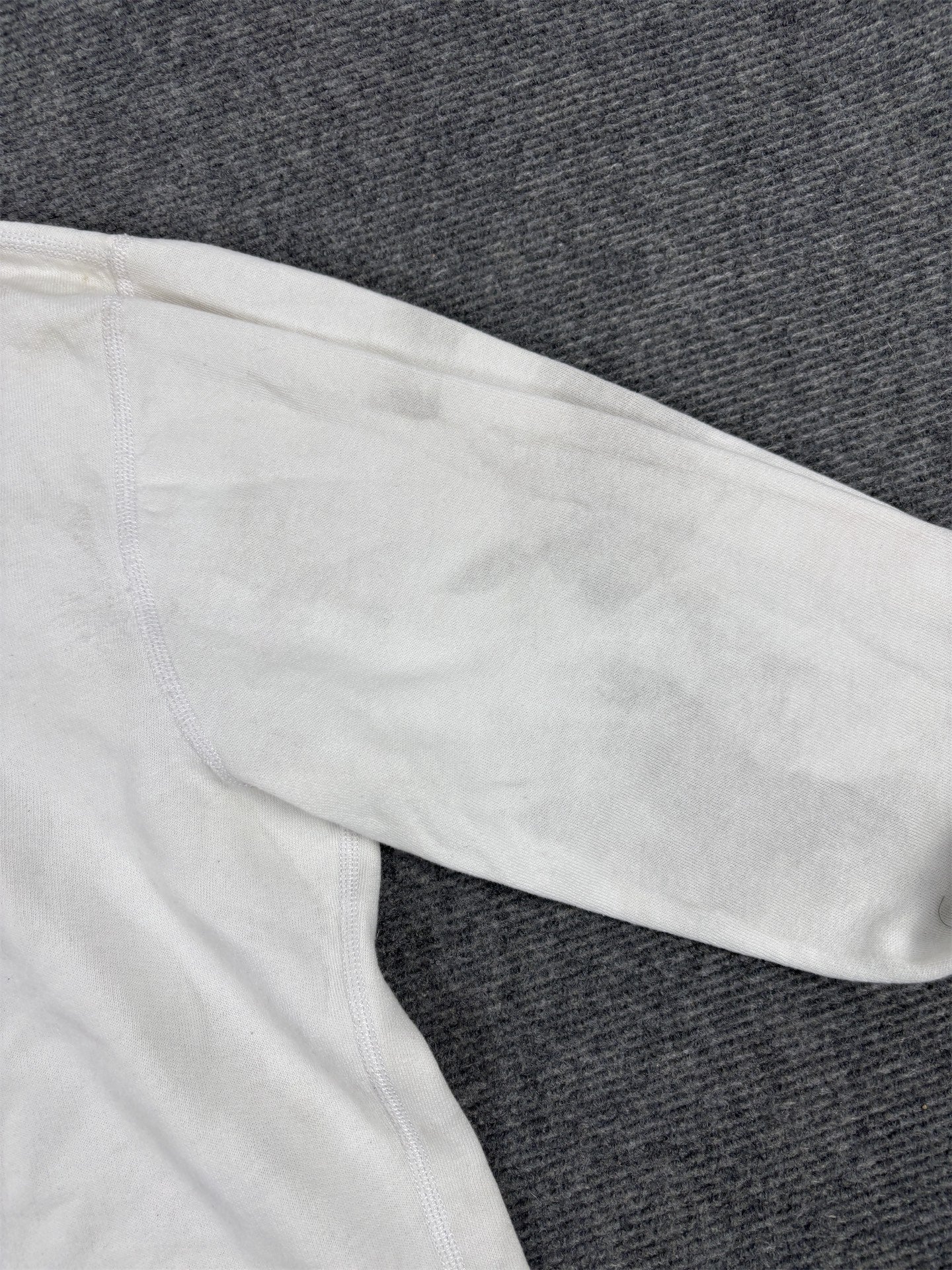 Men's  Ralph Lauren Hoodie L White Navy Blue Small Pony Jumper