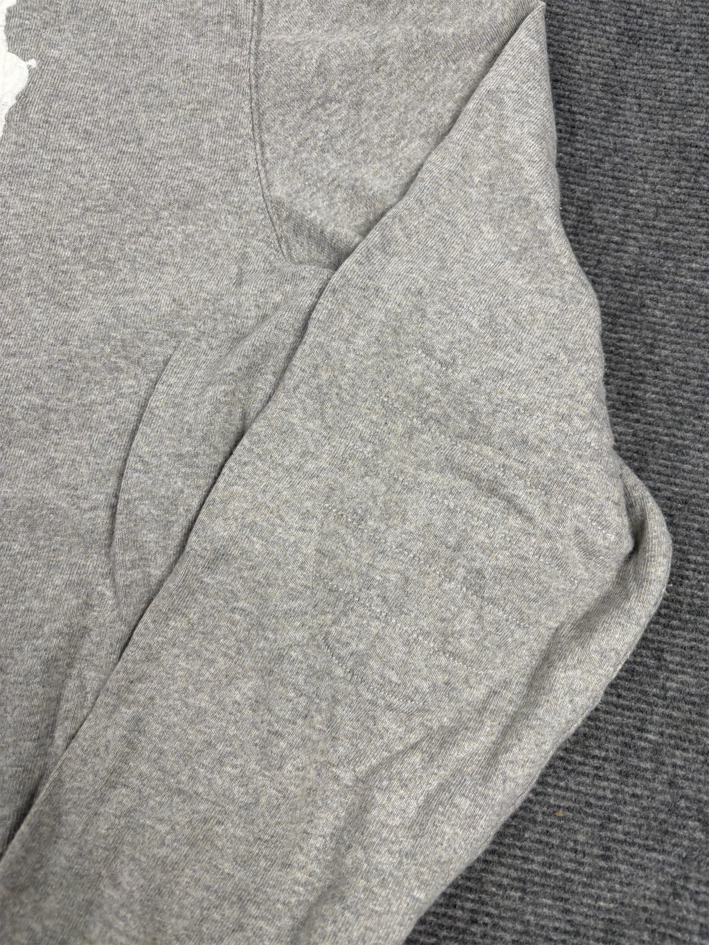 Vintage Men's 90's Ralph Lauren Rugby Polo XXL Grey White Large Pony Number Jersey Collared