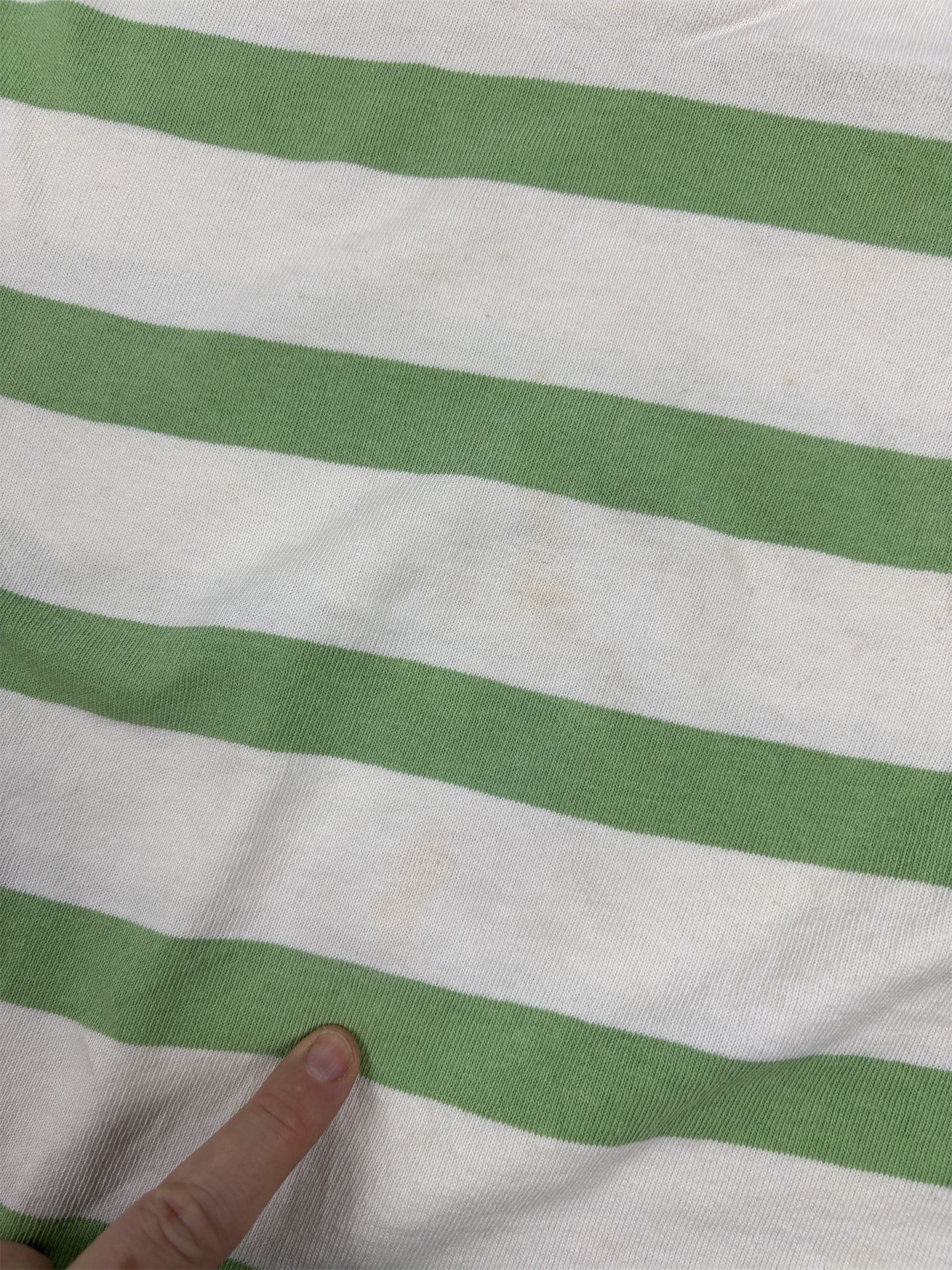 Vintage Men's 90's Ralph Lauren Polo XL Green White Stripe Small Colour Pony Shirt