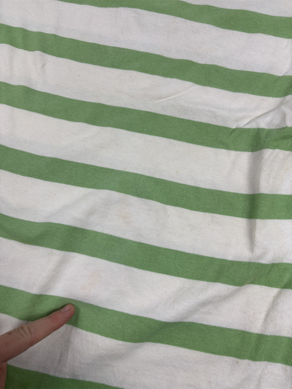 Vintage Men's 90's Ralph Lauren Polo XL Green White Stripe Small Colour Pony Shirt