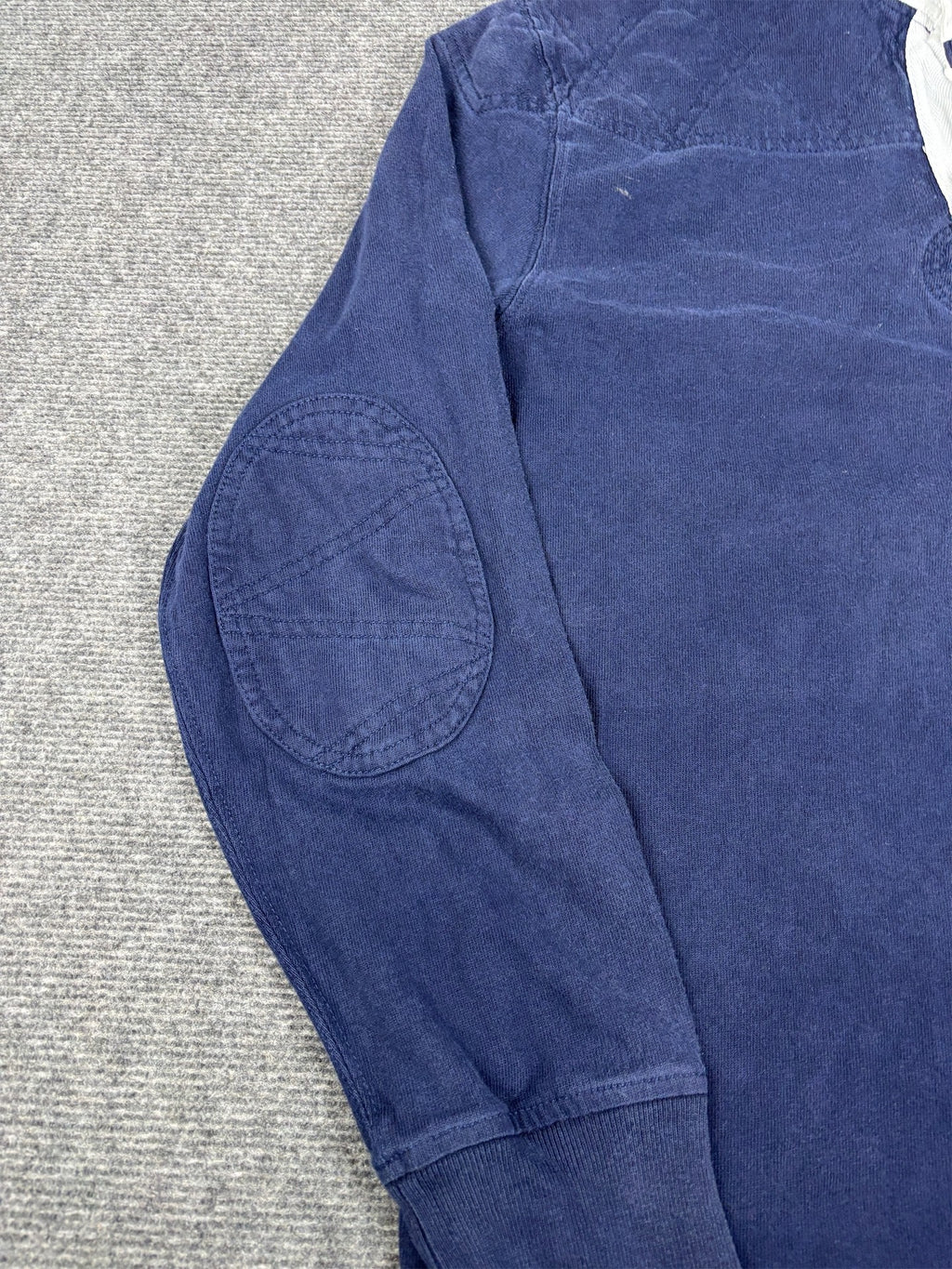 Vintage 90's Ralph Lauren Rugby Polo Men's L Navy Red Pony Jersey