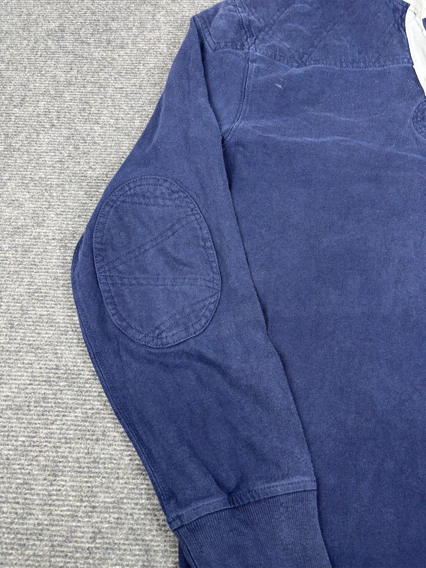 Vintage 90's Ralph Lauren Rugby Polo Men's L Navy Red Pony Jersey