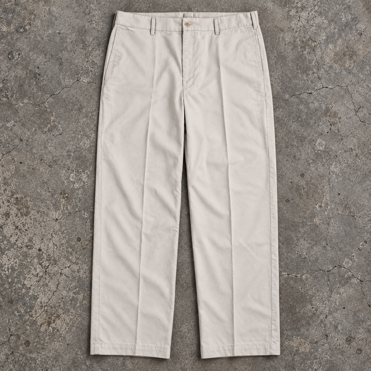 Vintage Y2K Nike Golf Pants Men's XXL Stone Beige Baggy Pleated Trousers