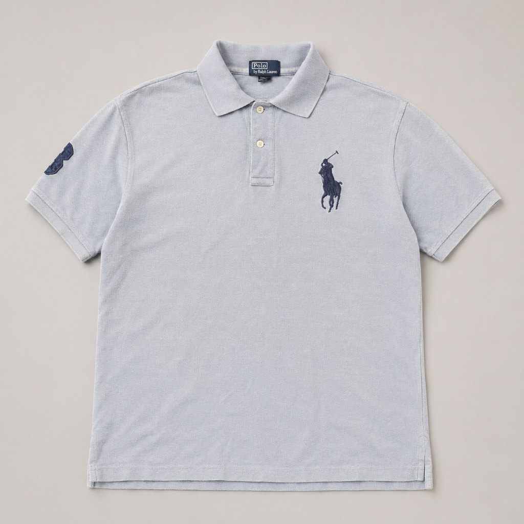 90s Polo Ralph Lauren Polo Shirt Women's L Purple Blue Large Pony