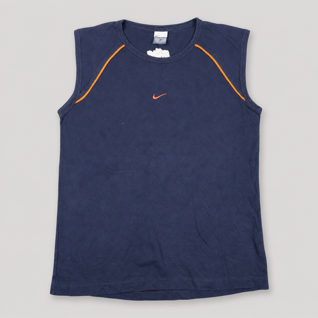 Vintage 00s Nike tank top women's small activewear singlet spell out logo