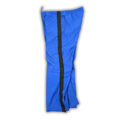 Vintage Y2K Nike Track Pants Men's M Blue Black Red Swoosh Baggy Joggers