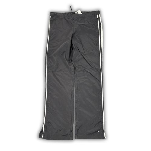 Vintage Y2K Nike Track Pants Womens M Black White Piping Swoosh Joggers