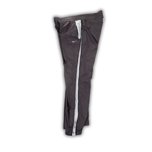 Vintage 90's Nike Alpha Project Track Pants Men's S Navy Blue Swoosh Full Zip Mesh Panel Joggers