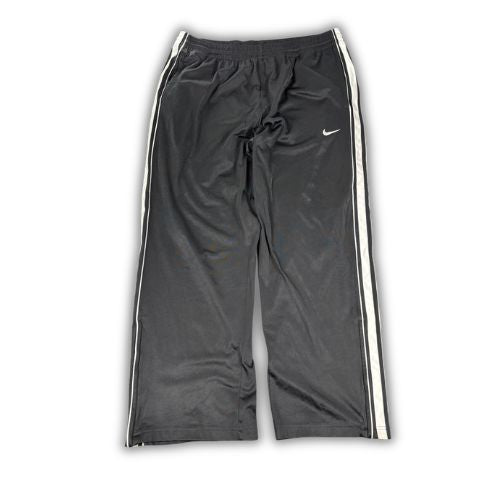 Nike Track Pants Men's L Black White Piping Swoosh Baggy Joggers