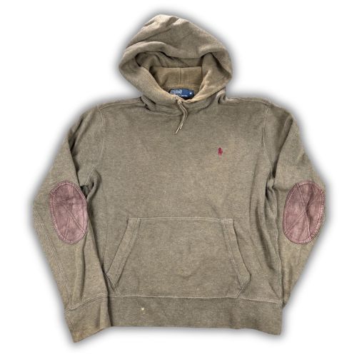 Vintage Men's 90's Ralph Lauren Hoodie M Green Red Small Pony Jumper
