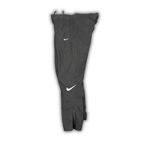 Vintage 90s Nike Track Pants Mens S Black White Double Swoosh Joggers