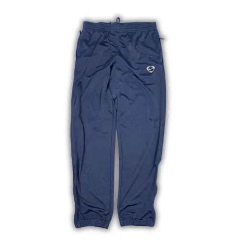 Vintage Y2K Nike Football Track Pants Men's M Navy Blue White Logo Joggers