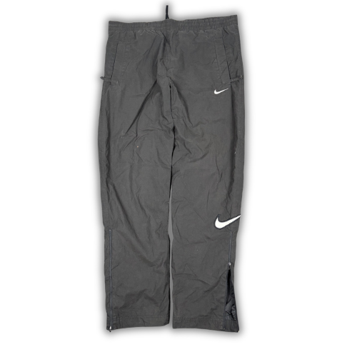Vintage 90s Nike Track Pants Mens S Black White Double Swoosh Joggers