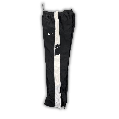 Vintage Y2K Nike Track Pants Women's XS Black White Grey Piping Ankle Swoosh Joggers