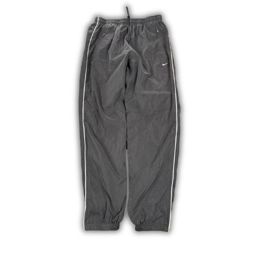 Vintage Y2K Nike Court Track Pants Men's M Black White Piping Swoosh Cuffed Joggers