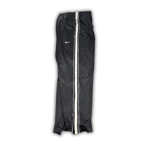 Nike Track Pants Men's L Black White Piping Swoosh Baggy Joggers
