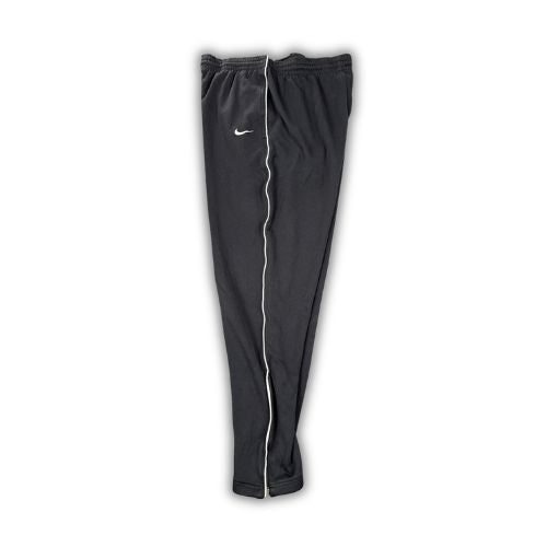 Vintage Y2K Nike Track Pants Men's L Black White Piping Swoosh Joggers