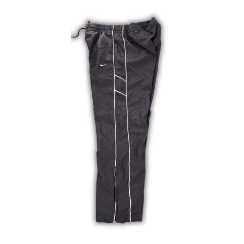 Vintage Y2K Nike Track Pants Men's L Navy Blue Double Piping Swoosh Joggers