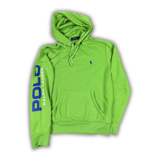 Ralph Lauren Hoodie Men's S Green Spell Out Logo Small Pony Jumper