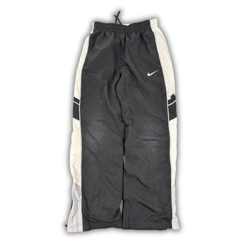 Vintage Y2K Nike Track Pants Women's S Black White Grey Piping Swoosh Joggers