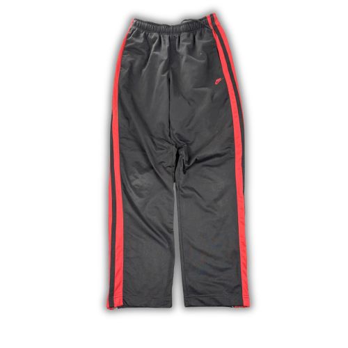 Vintage Y2K Nike Track Pants Men's M Black Red Piping Swoosh Joggers